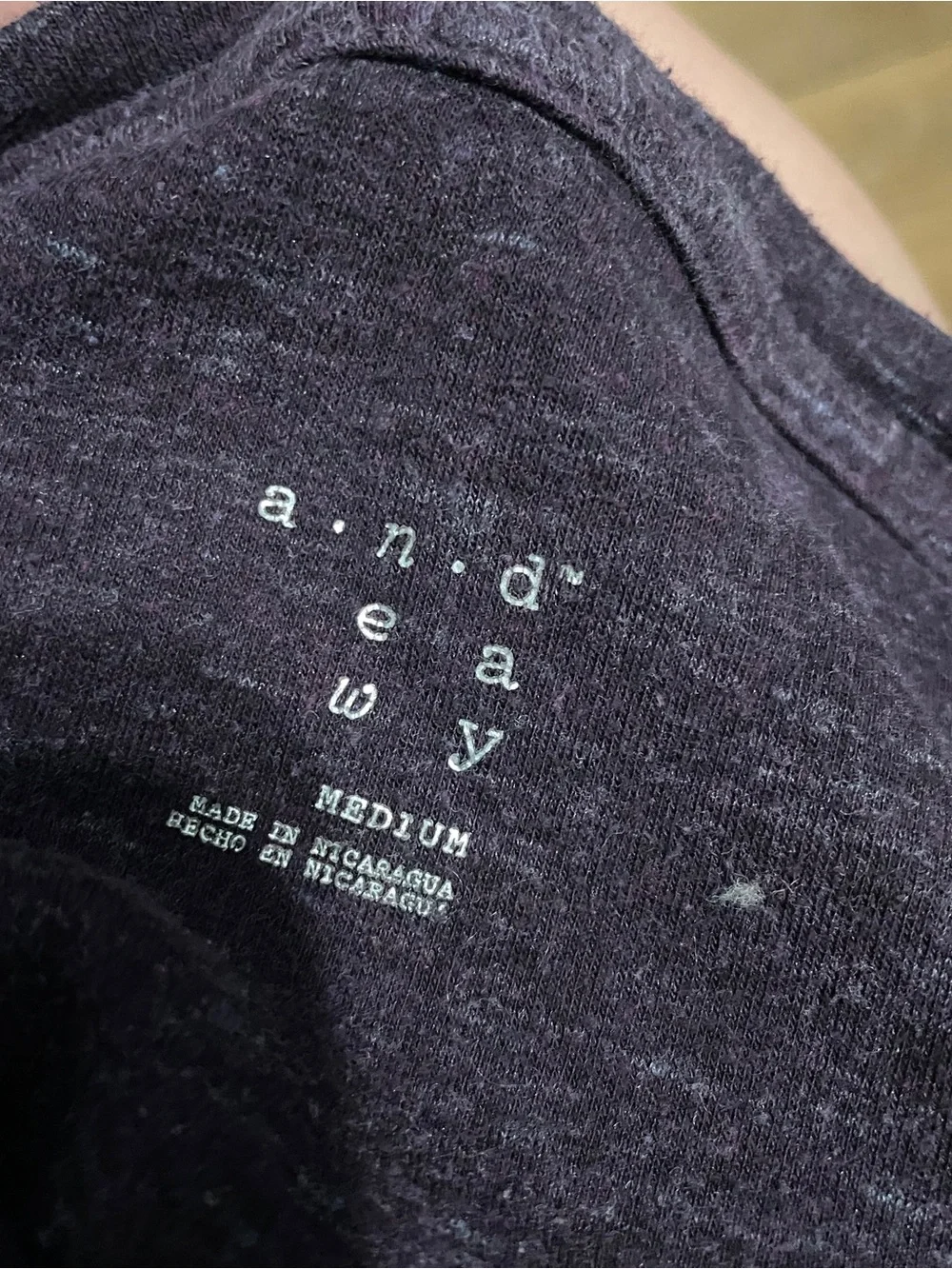 A New Day Medium Purple Heather Long Sleeve Shirt